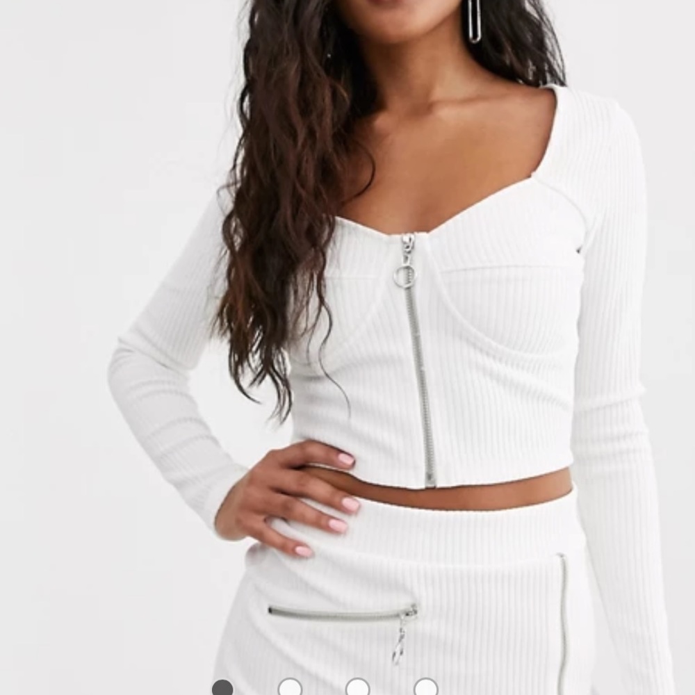 Zip Up Ribbed top